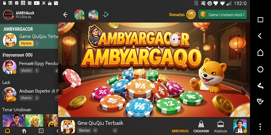 Tampilan menarik dari gameplay QiuQiu di AMBYARGACOR.