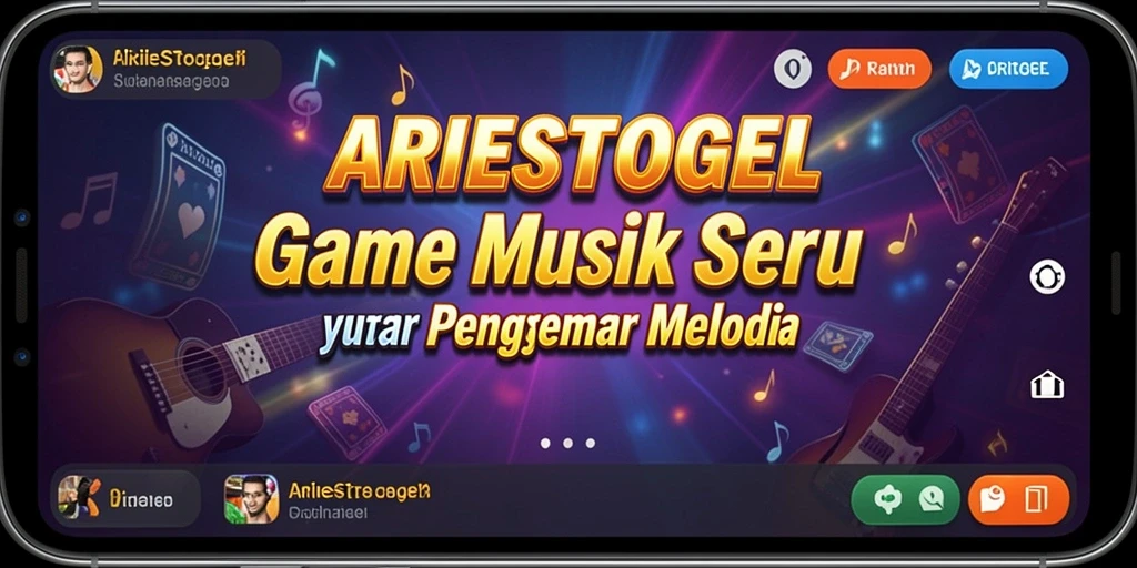 Tampilan menarik dari gameplay ARIESTOGEL yang penuh melodi.