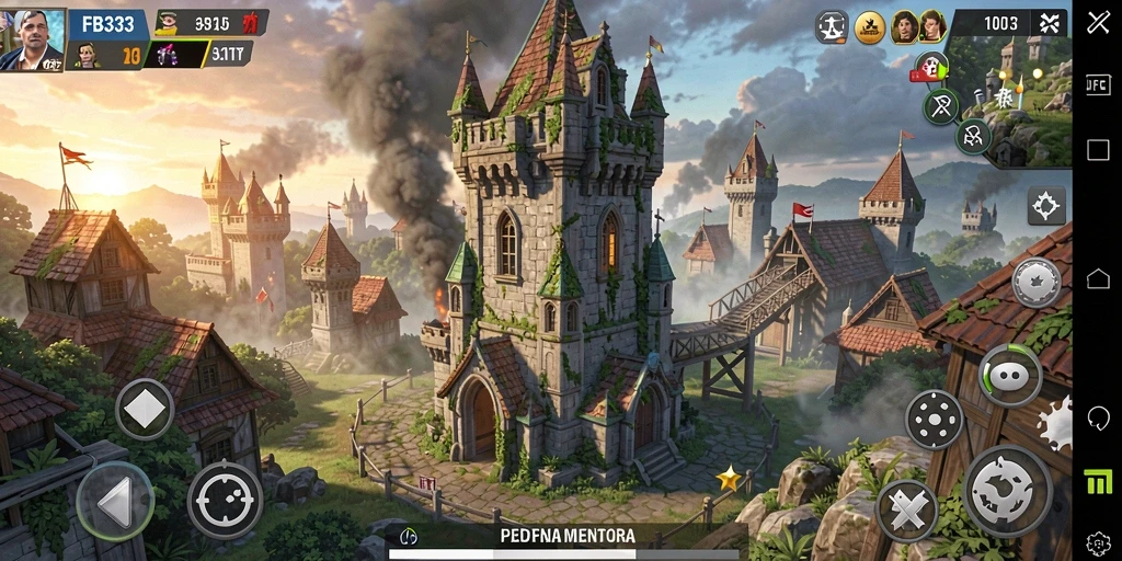 Tangkapan layar FB333 menampilkan aksi mendebarkan permainan Tower Defense.