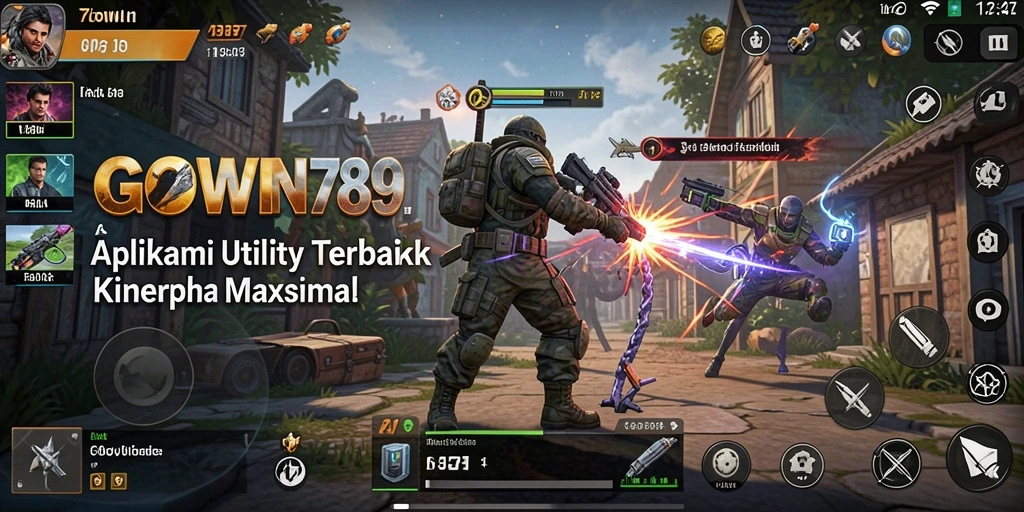 Screenshot GOWIN789 menampilkan antarmuka pengguna dan fitur pembersihan.