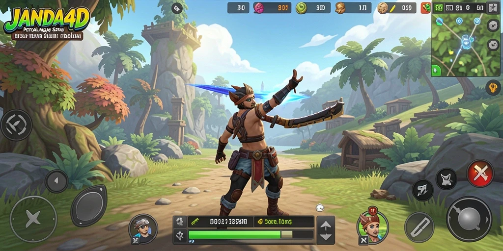 Gameplay <strong>JANDA4D</strong> dengan pemandangan dunia terbuka yang memukau.