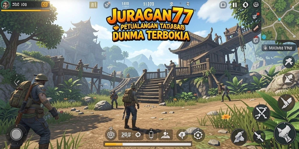 Tangkapan layar <strong>JURAGAN77</strong> menampilkan suasana gameplay Open World yang menakjubkan.