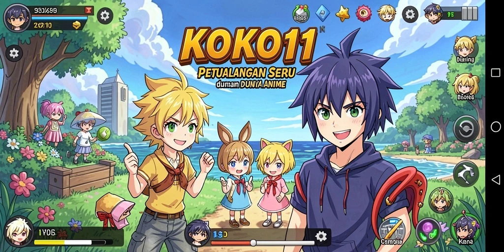 Tampilan gameplay yang menarik dan penuh aksi di KOKO11.