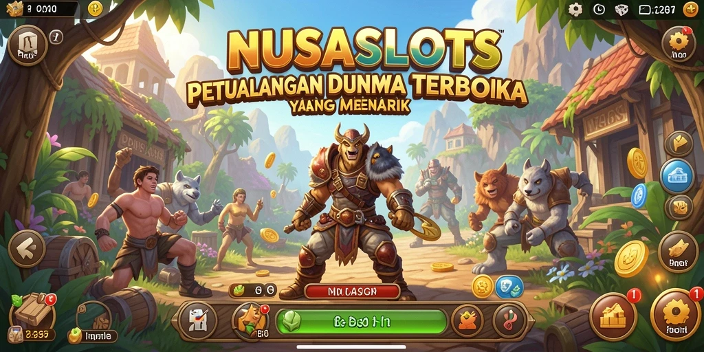 Gameplay NUSASLOTS yang menampilkan petualangan seru di dunia terbuka.