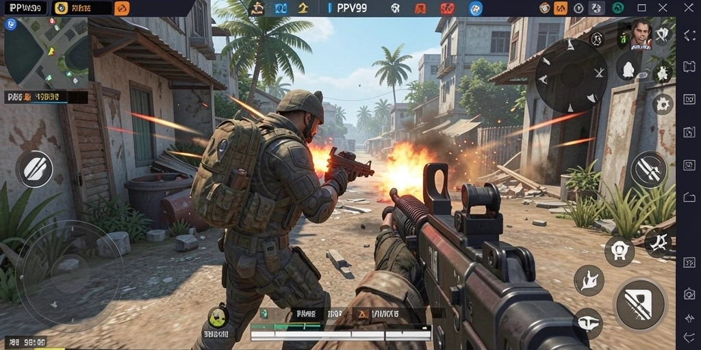 Tampilan gameplay mendebarkan dari PPV99 dengan aksi TPS yang intens.