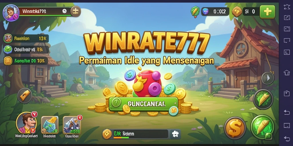 Gameplay WINRATE777 yang seru dengan fitur Idle menyenangkan.