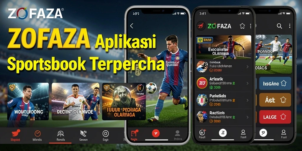 Tampilan utama ZOFAZA dengan opsi taruhan olahraga yang menarik.