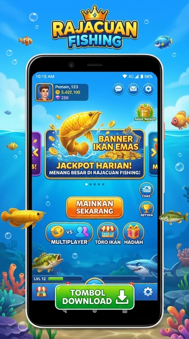 Screenshot tampilan utama aplikasi rajacuan.